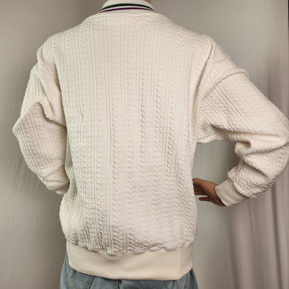 Wimbledon Tennis Championship Sweater Women's Small Cable-Knit Kent & Curwen - Picture 3 of 9